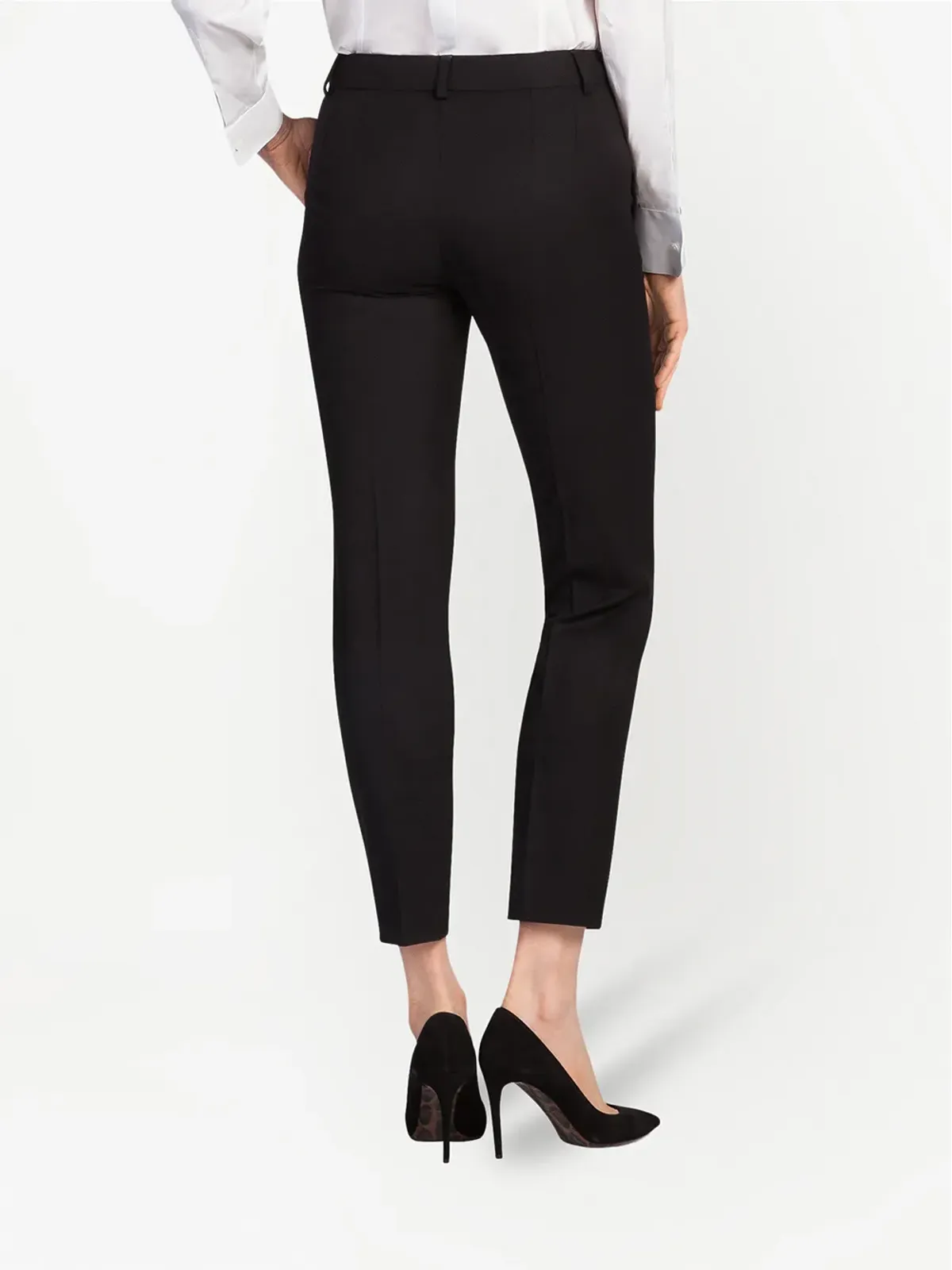Dolce & Gabbana ストレッチウール テーラードパンツ - ブラック - 画像4