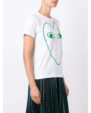 Comme Des Garçons Play ロゴアウトラインプリントTシャツ - サムネイル5