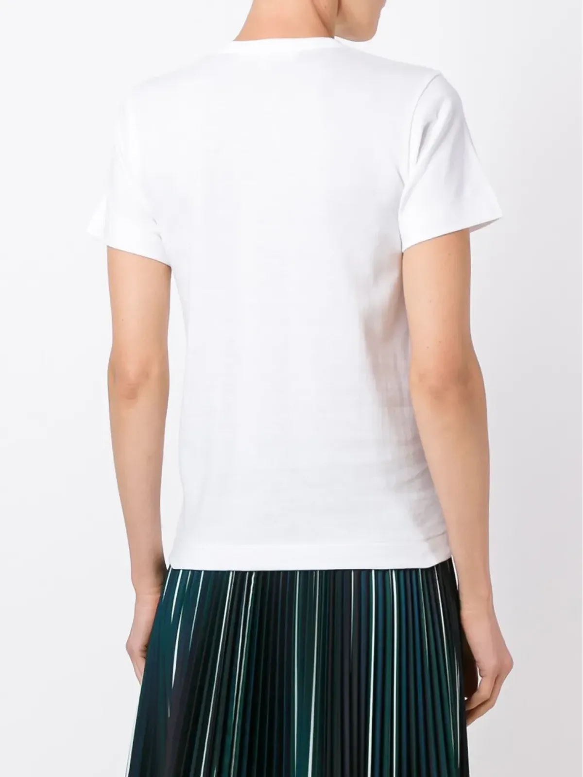 Comme Des Garçons Play ロゴアウトラインプリントTシャツ - 画像2
