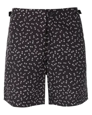 Dolce & Gabbana オールオーバー・プリント・スイムショーツ ブラック - サムネイル1