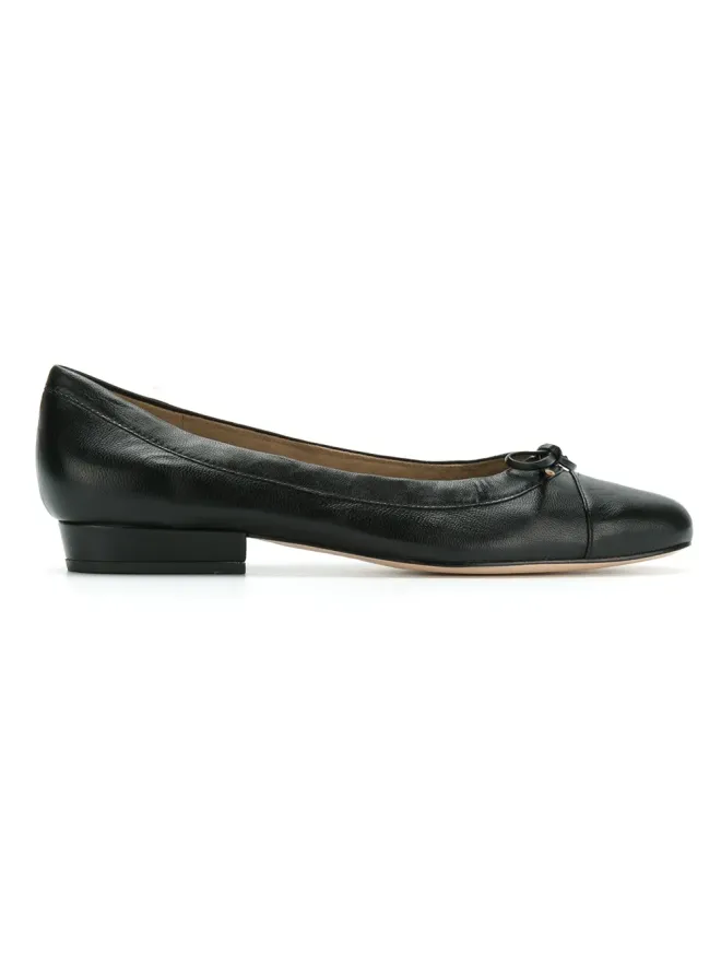Sarah Chofakian Sarah Chofakian Martinaレザー バレエシューズ - ブラックの商品画像
