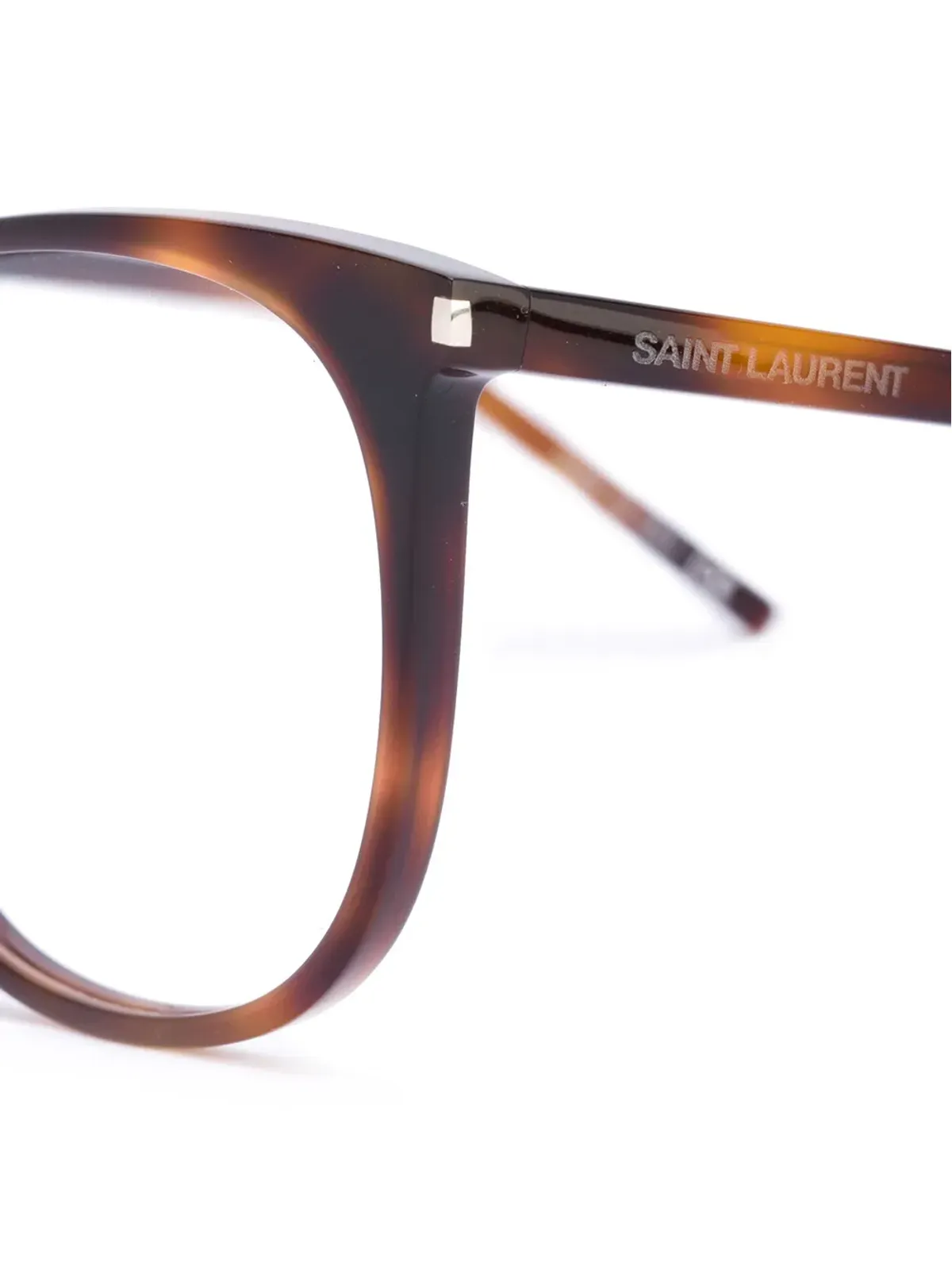 Saint Laurent Eyewear スクエアフレーム眼鏡 - ブラウン - 画像3