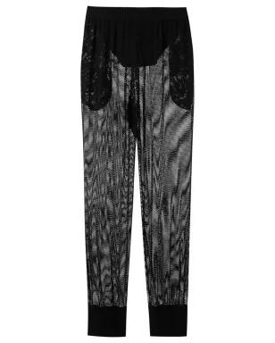 Amir Slama メッシュパンツ - ブラック - サムネイル1