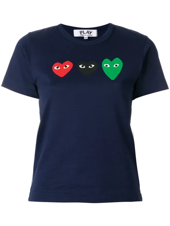 COMME des GARÇONS PLAY Comme Des Garçons Play ハートプリントTシャツの商品画像