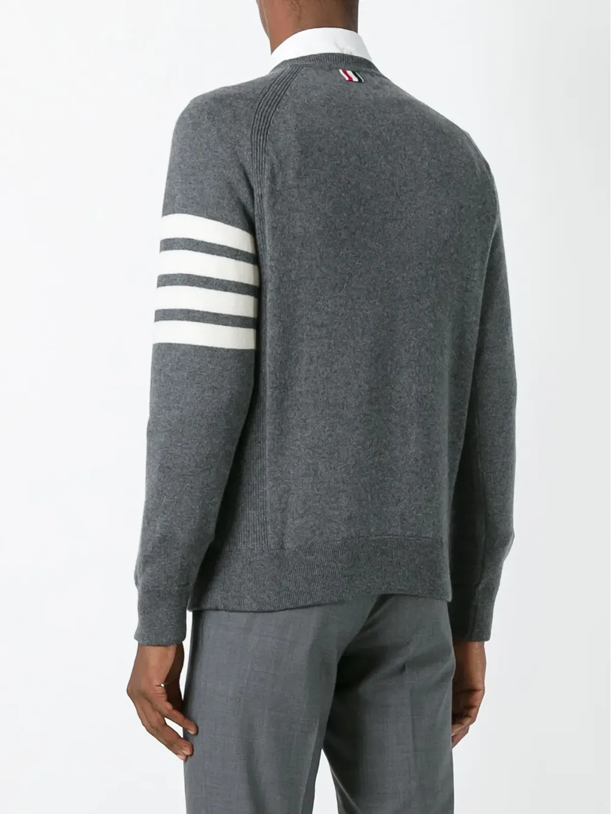 Thom Browne 4-Bar クルーネック カシミヤ セーター - 画像4