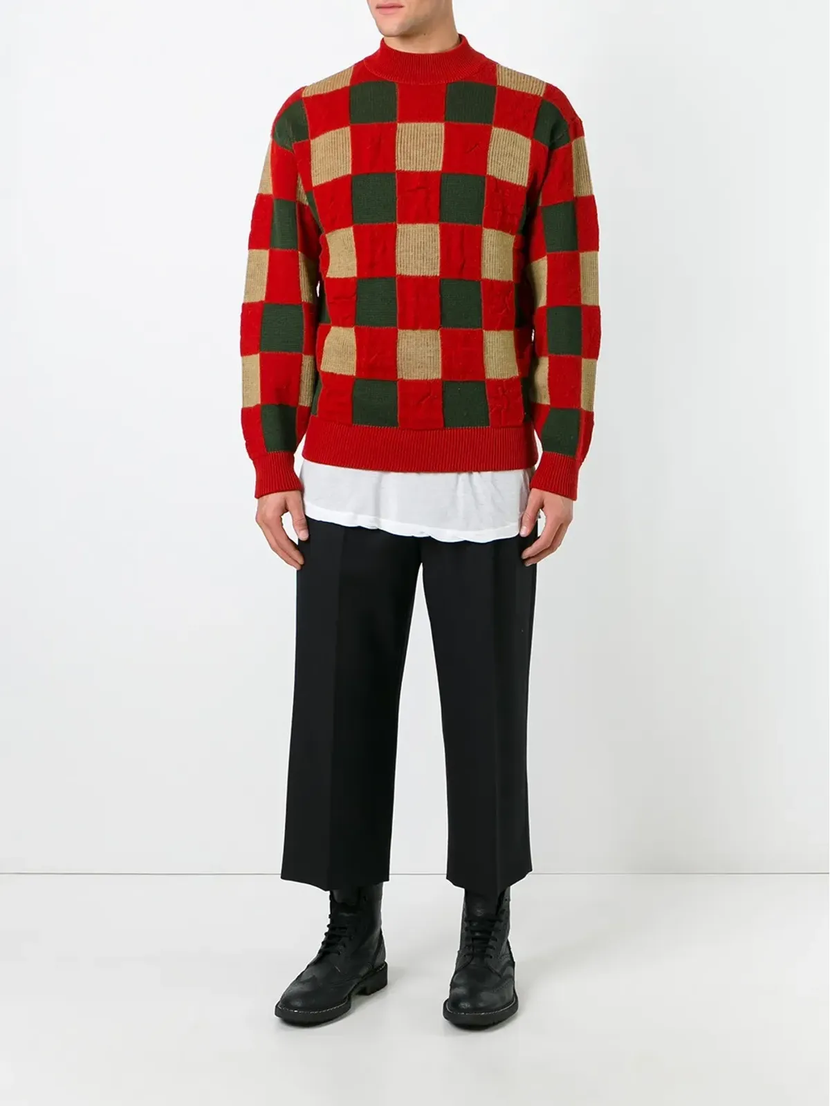 Issey Miyake Pre-Owned チェック柄ジャンパー - Red - 画像2