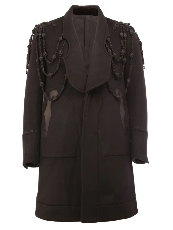 Takahiromiyashita The Soloist Takahiromiyashita The Soloist embroidered panelled coatの商品画像