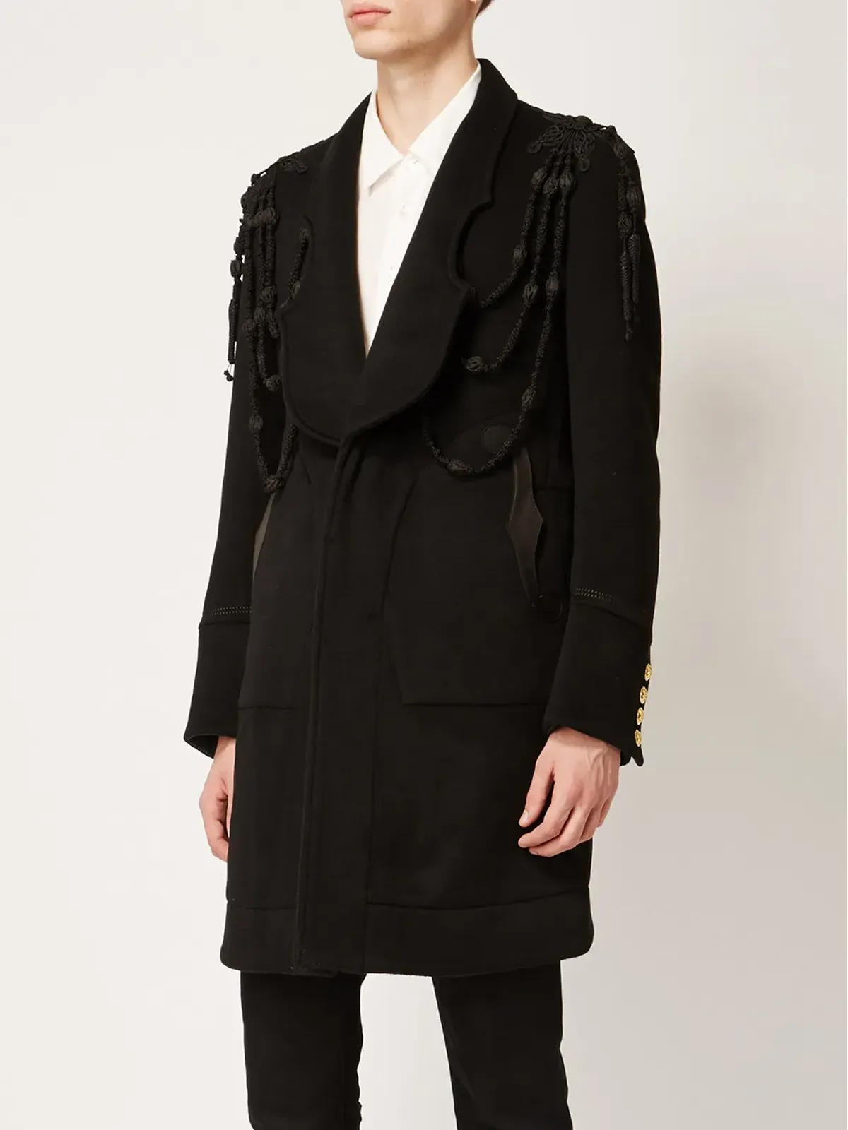 Takahiromiyashita The Soloist embroidered panelled coat - 画像3