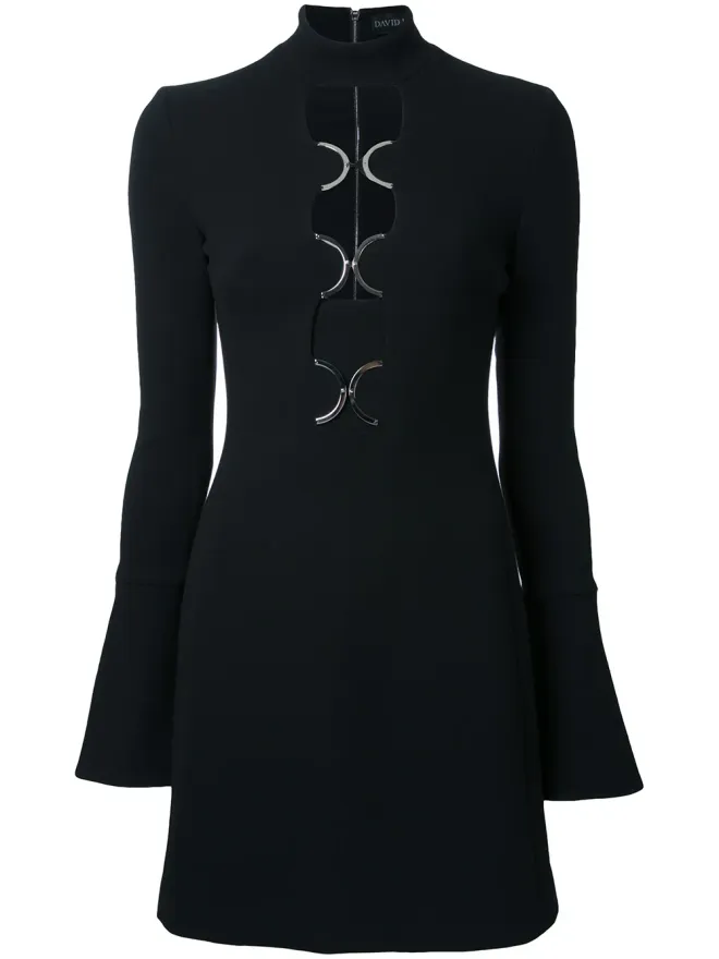 David Koma David Koma カットアウトディテールドレス ブラックの商品画像
