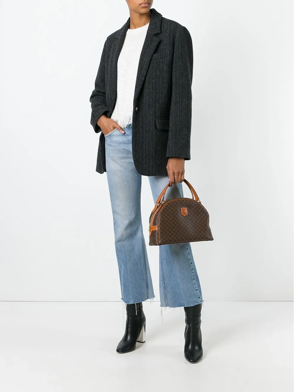 Celine Pre-Owned モノグラム ボウリング トート ブラウン - 画像2