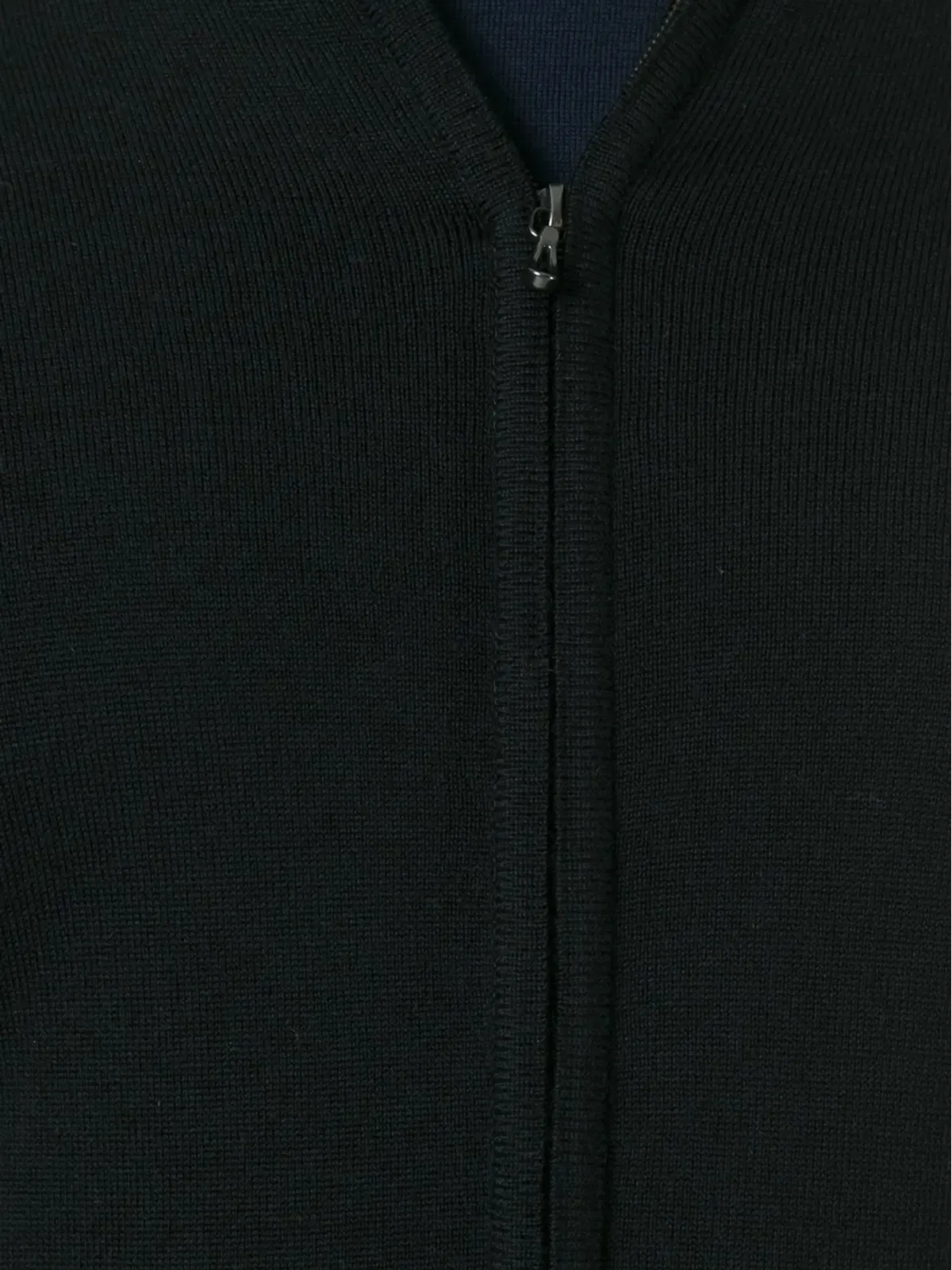 John Smedley ハイネックジップカーディガン - ブラック - 画像5