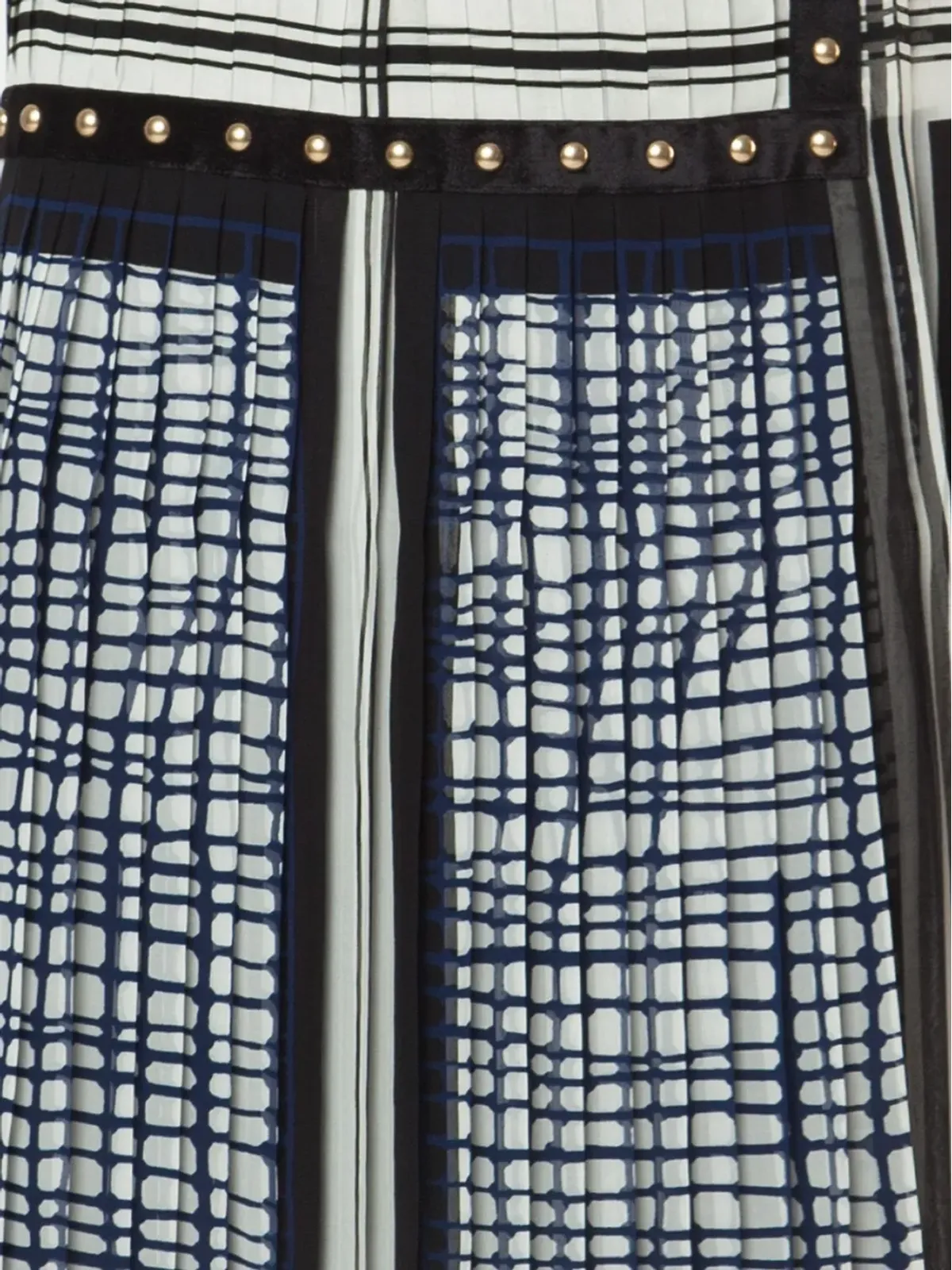 sacai プリントプリーツミディスカート - 画像5
