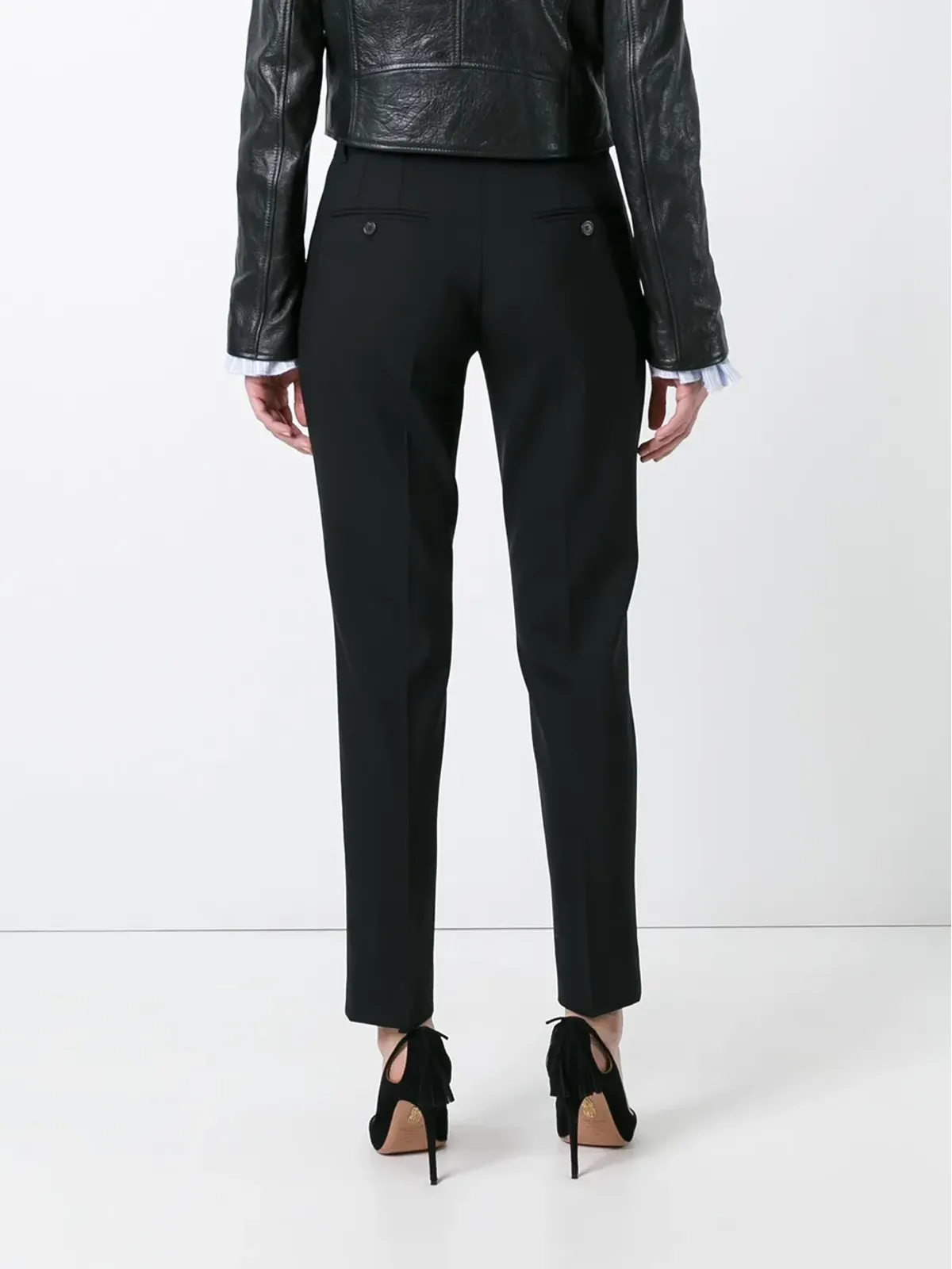 Dolce & Gabbana スリムカット テーラードパンツ - ブラック - 画像4