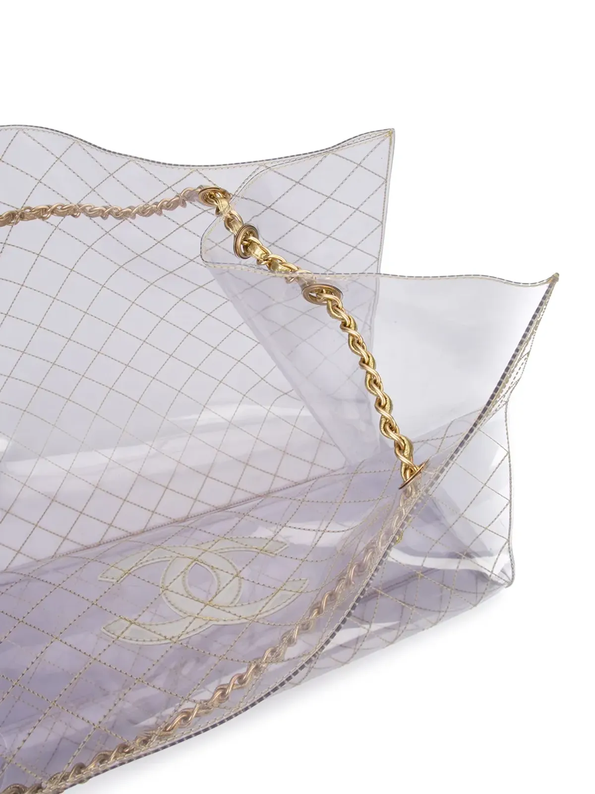 CHANEL Pre-Owned キルティッドCCトート - 画像5