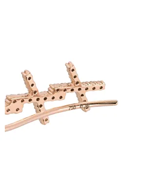 ALINKA 18kt rose gold KATIA diamond left ear cuff - サムネイル4