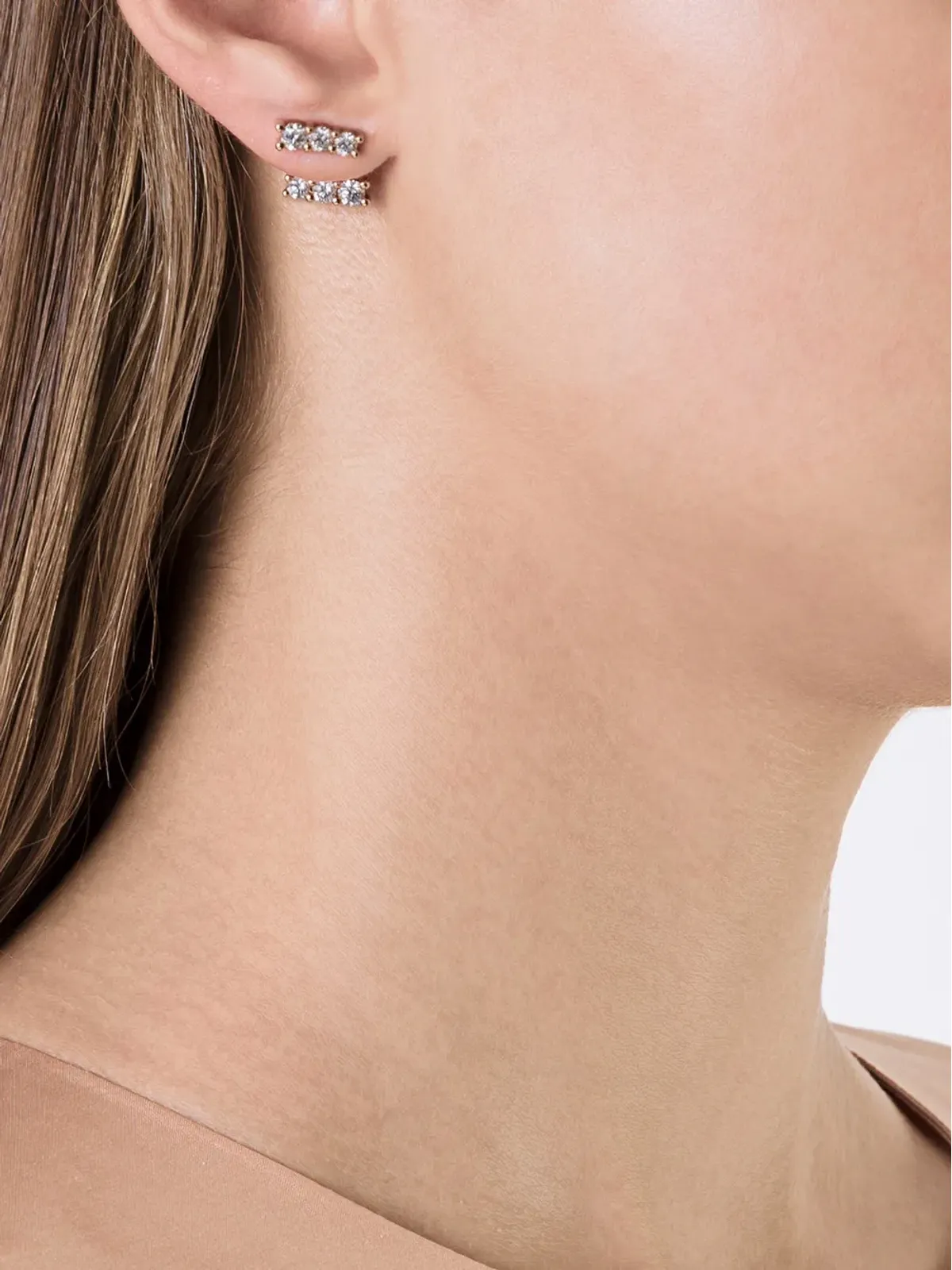ALINKA LARA ダイヤモンドイヤリング 18kt ローズゴールド - 画像2
