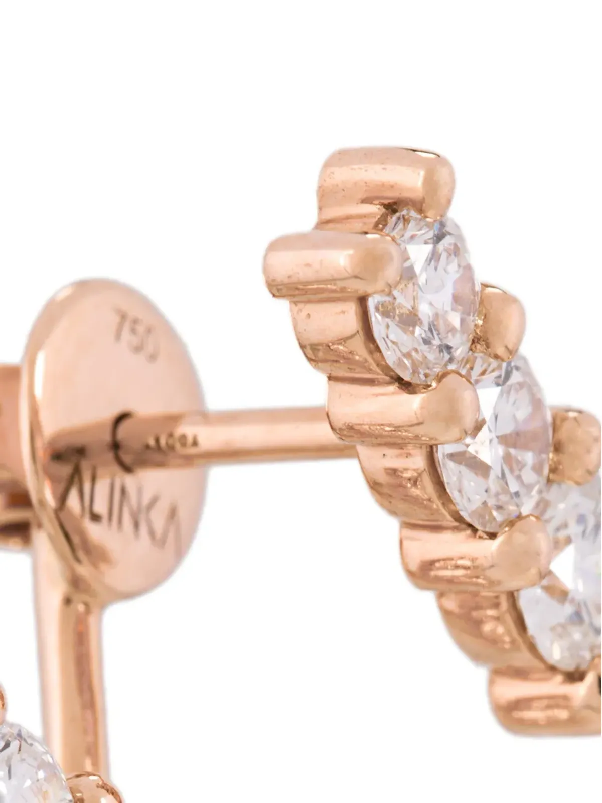 ALINKA LARA ダイヤモンドイヤリング 18kt ローズゴールド - 画像3