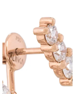 ALINKA LARA ダイヤモンドイヤリング 18kt ローズゴールド - サムネイル3