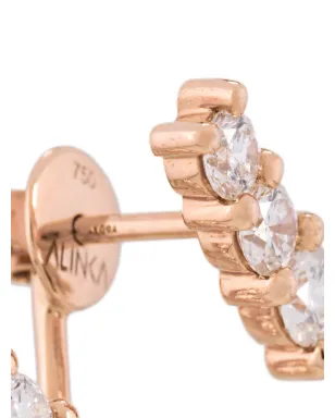 ALINKA 18k ローズゴールド LARA ダイヤモンド 左耳ピアス - サムネイル3