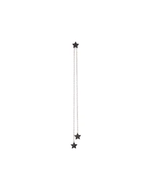 ALINKA 18ktホワイトゴールド STASIA ダイヤモンドチェーン・ドロップ・ピアス - サムネイル1