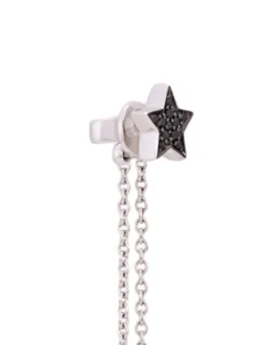 ALINKA 18ktホワイトゴールド STASIA ダイヤモンドチェーン・ドロップ・ピアス - サムネイル3