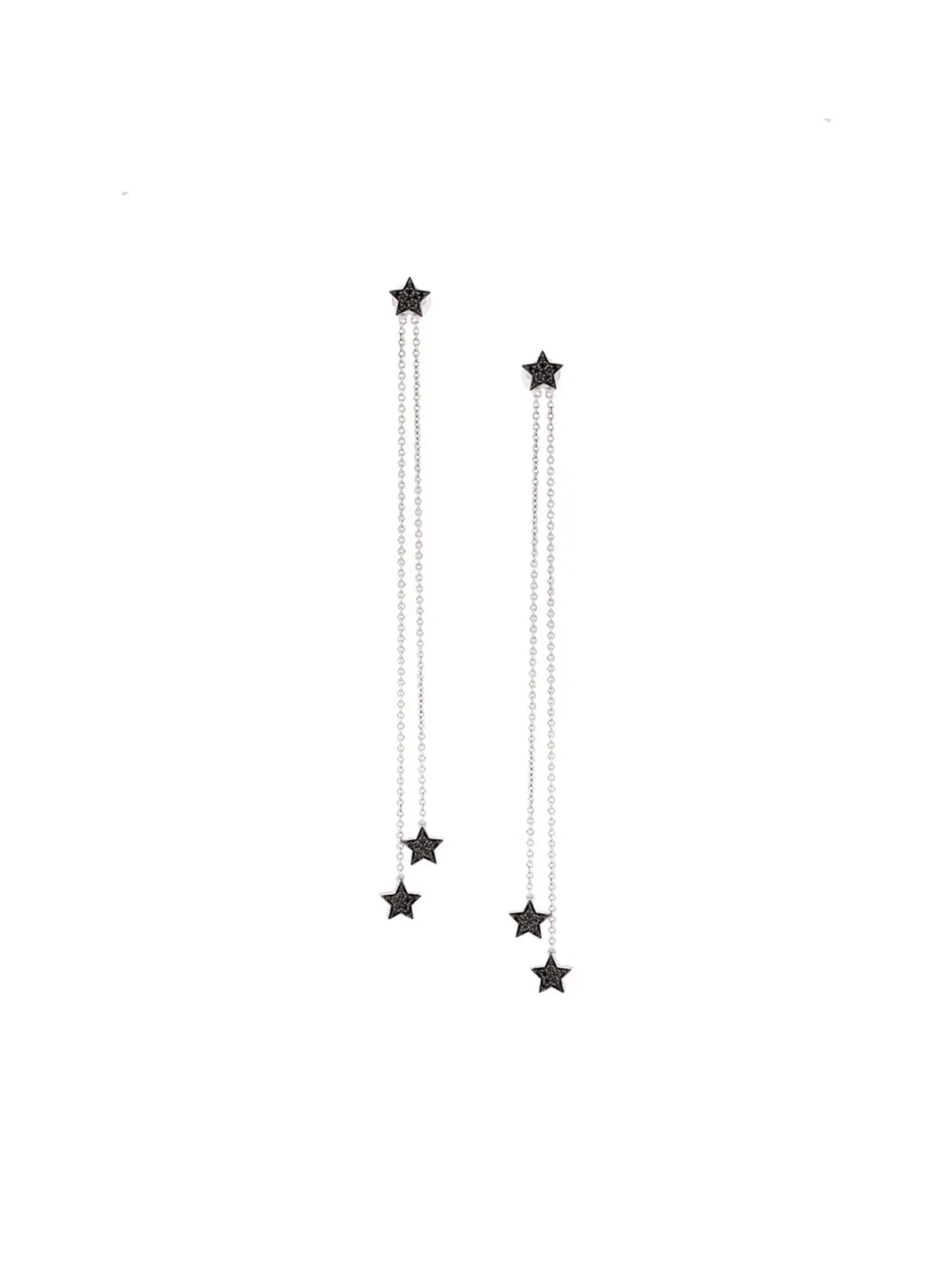ALINKA 18ktゴールドとダイヤモンドのSTASIAチェーンドロップピアス - メタリック - 画像1