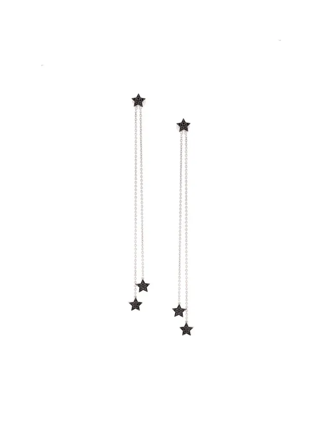 ALINKA ALINKA 18ktゴールドとダイヤモンドのSTASIAチェーンドロップピアス - メタリックの商品画像