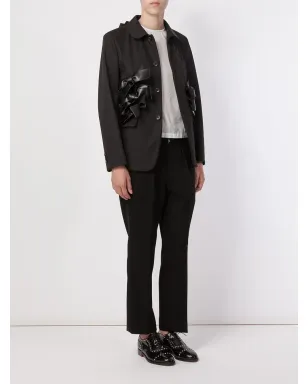Comme Des Garçons ボウアップリケ付きラウンドカラー ブレザー - サムネイル2