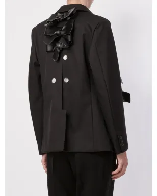 Comme Des Garçons ボウアップリケ付きラウンドカラー ブレザー - サムネイル4