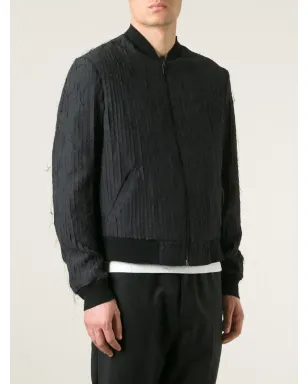 Maison Margiela ストライプパネル ボンバー ジャケット - サムネイル3