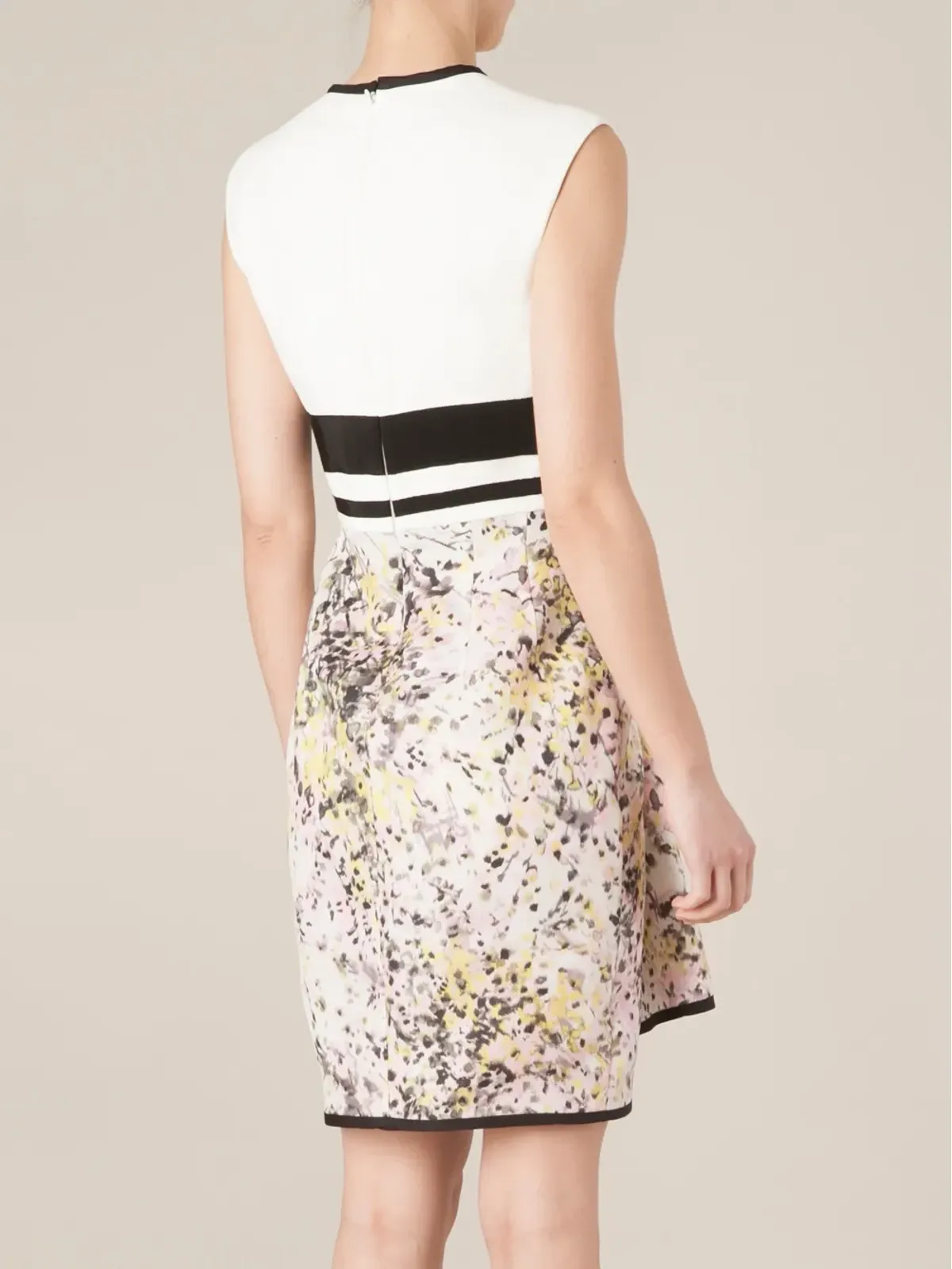 Giambattista Valli スカート付きフリル ノースリーブ ドレス - 画像4