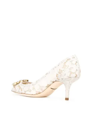Dolce & Gabbana レースレインボーブローチディテールパンプス - サムネイル3
