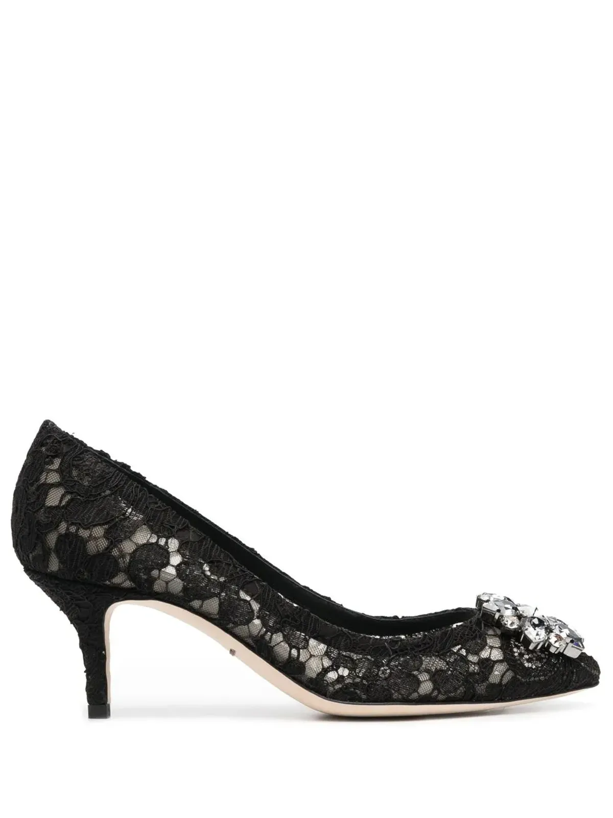 Dolce & Gabbana Rainbow Lace ブローチディテール パンプス - ブラック - 画像2