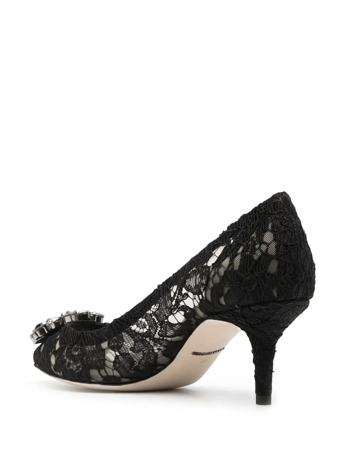 Dolce & Gabbana Rainbow Lace ブローチディテール パンプス - ブラック - 画像4