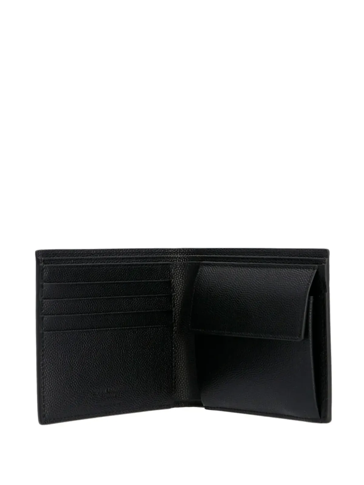 Saint Laurent ロゴプリント レザー ウォレット - ブラック - 画像3
