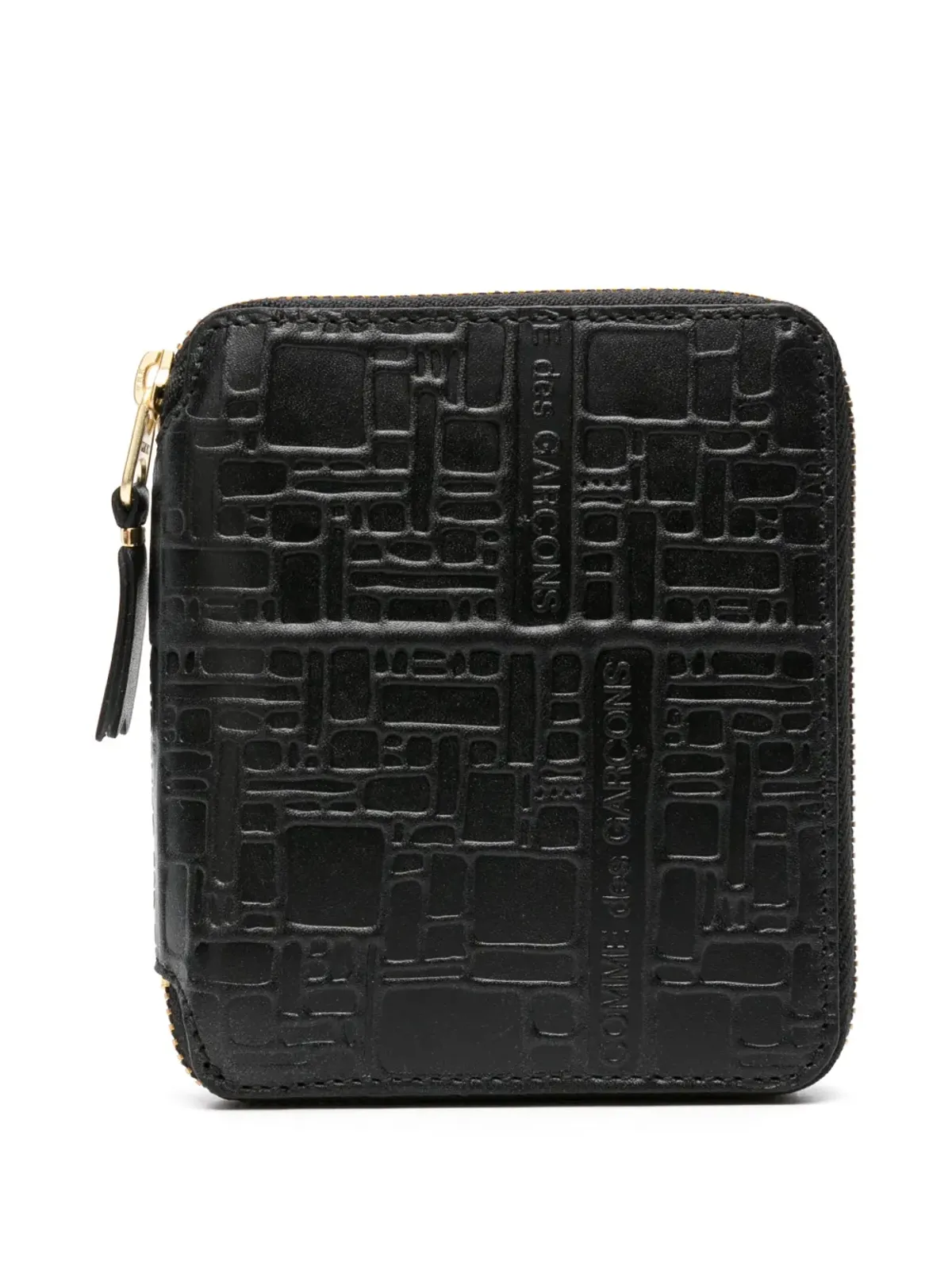 Comme Des Garçons Wallet ロゴエンボスレザーウォレット - 画像1