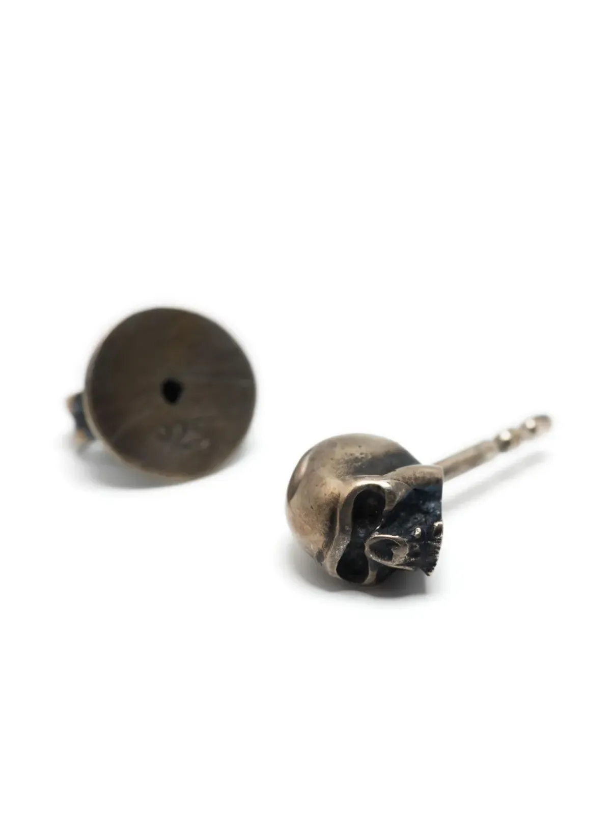 WERKSTATT:MÜNCHEN Skull silver earrings - 画像2