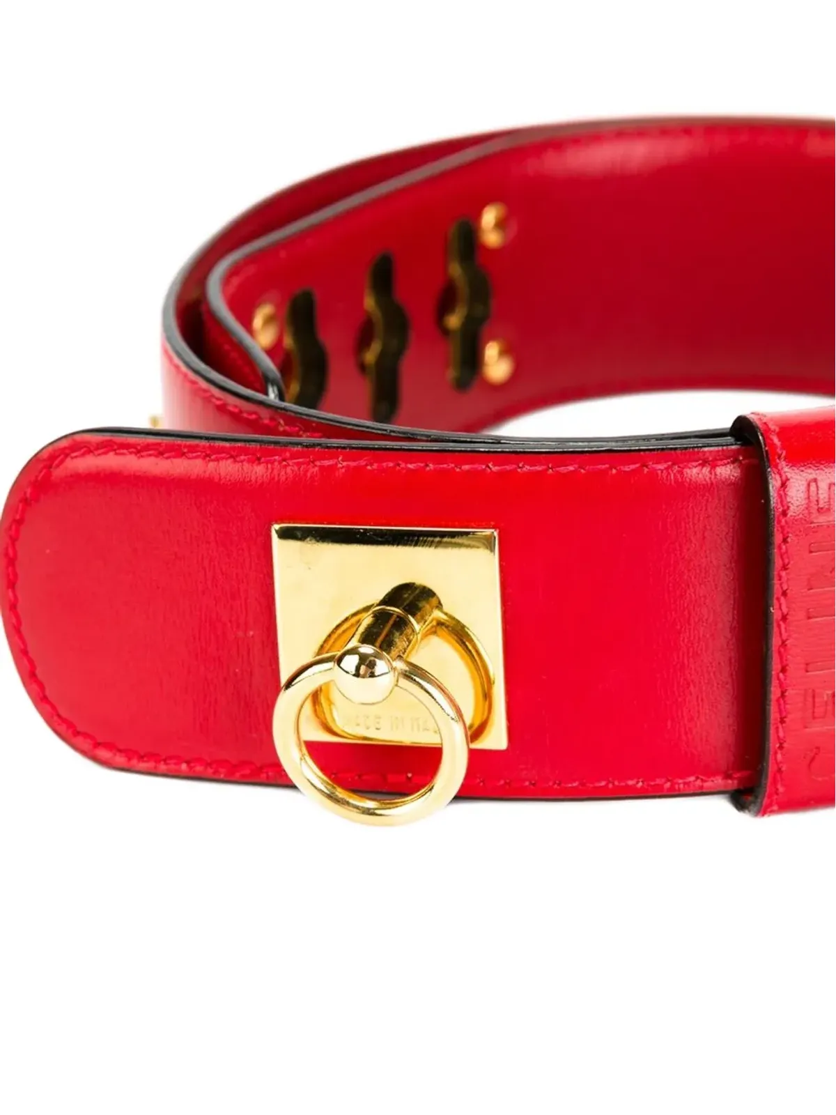Celine Pre-Owned 1990年代 チェーンベルト - レッド - 画像3