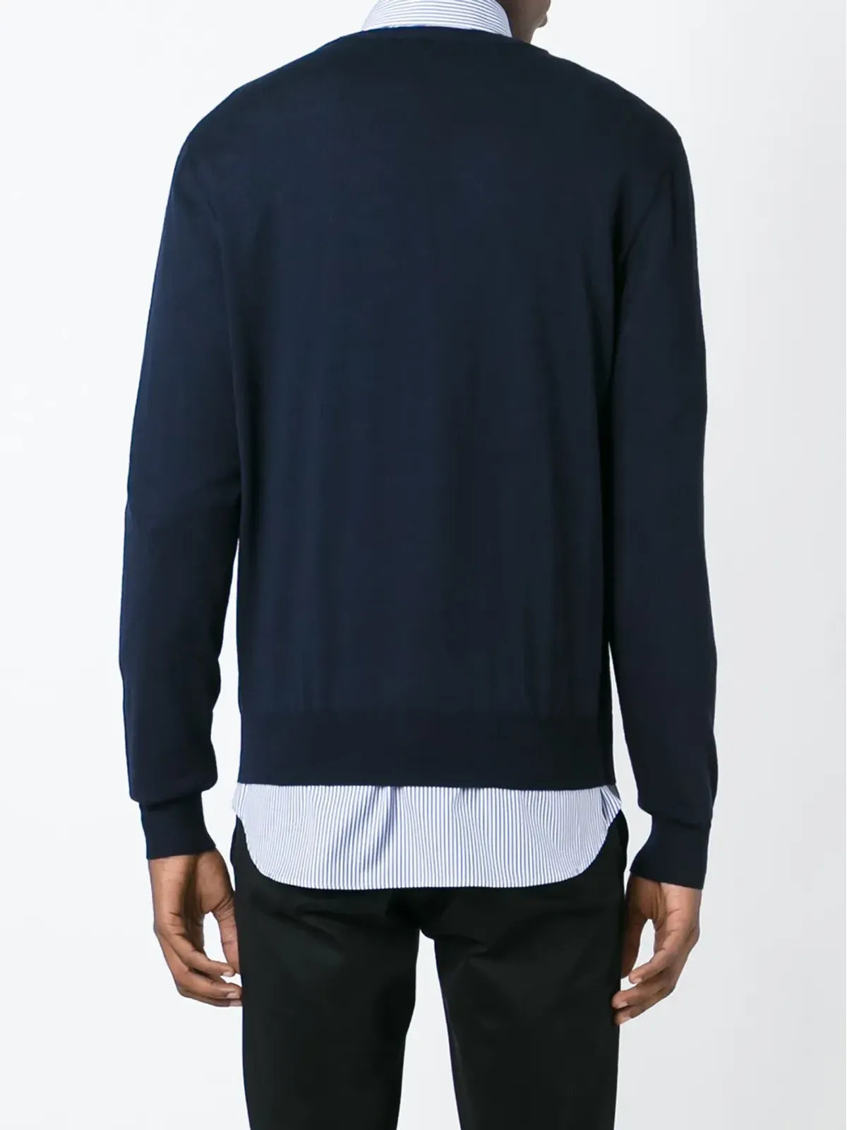 Canali ウール Vネック セーター - 画像5