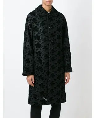 Comme Des Garçons lace butttoned coat - Black - サムネイル3