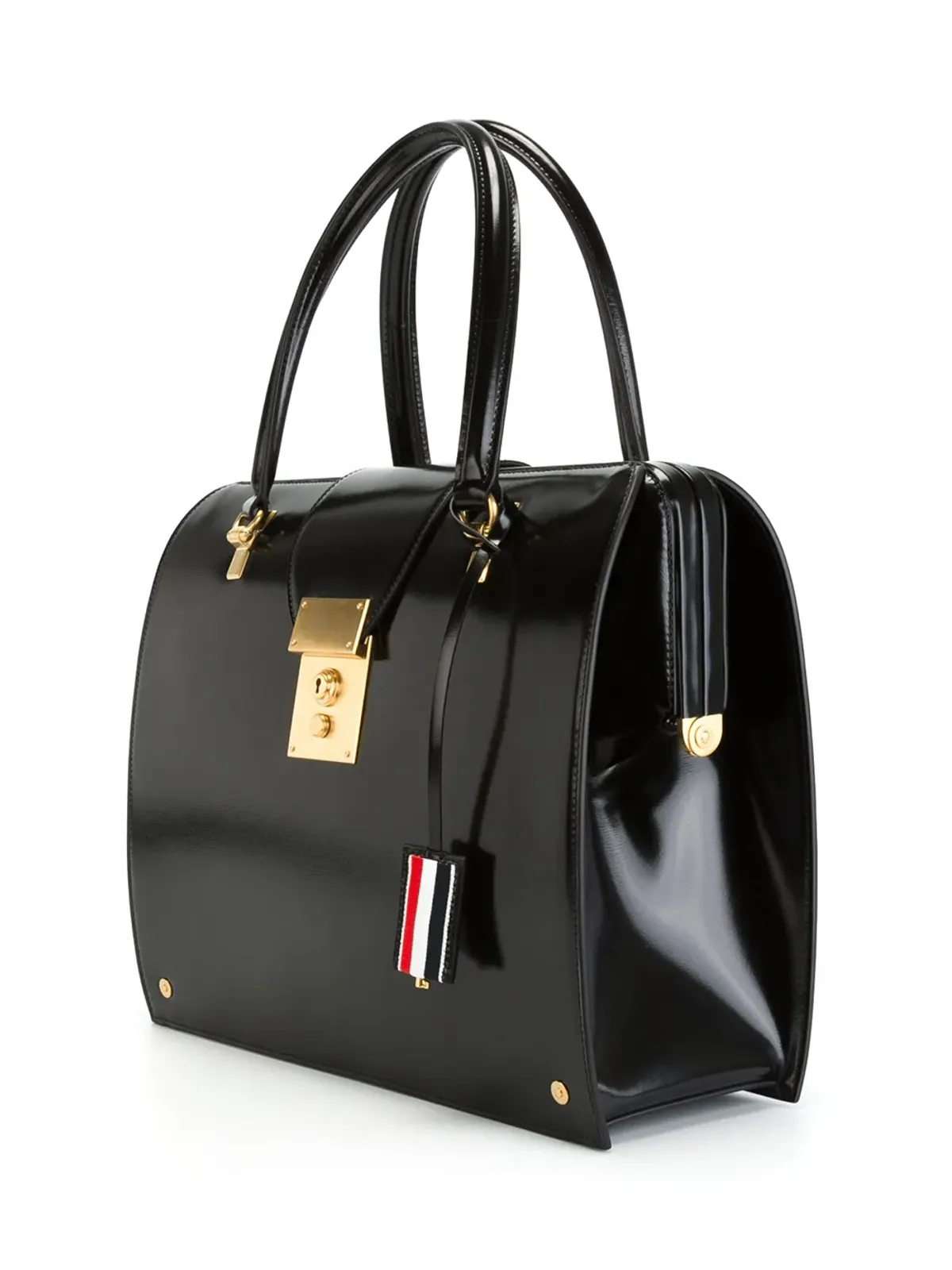 Thom Browne Mrs Thom レザーバッグ - ブラック - 画像4