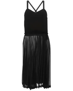 Comme Des Garçons Comme Des Garçons sheer pleated dress - Black - サムネイル1
