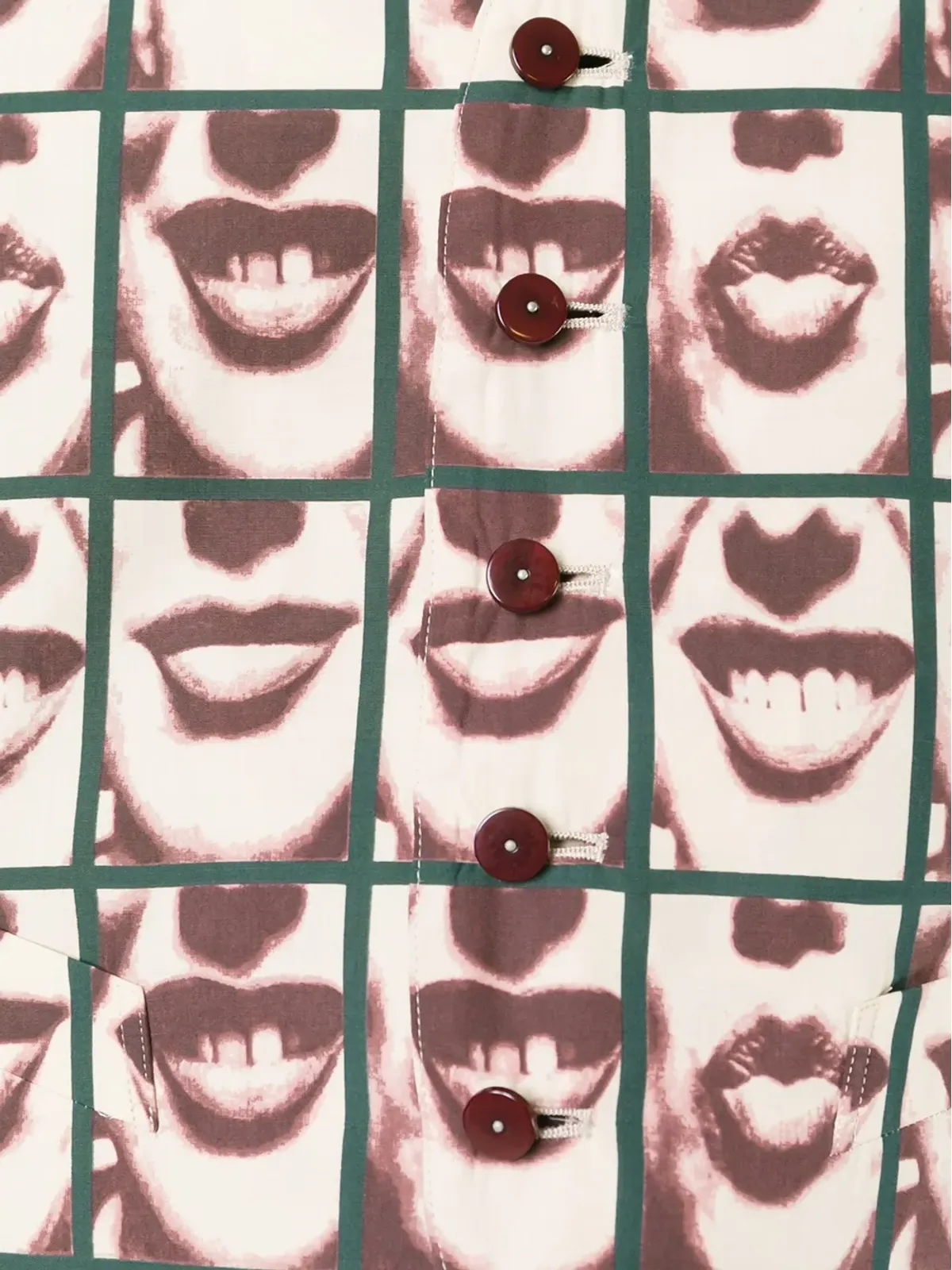 Jean Paul Gaultier ビンテージ Les Fous de la Photographie ウエストコート - レッド - 画像5