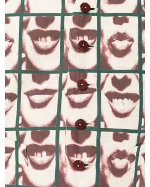 Jean Paul Gaultier ビンテージ Les Fous de la Photographie ウエストコート - レッド - サムネイル5