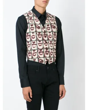 Jean Paul Gaultier ビンテージ Les Fous de la Photographie ウエストコート - レッド - サムネイル3
