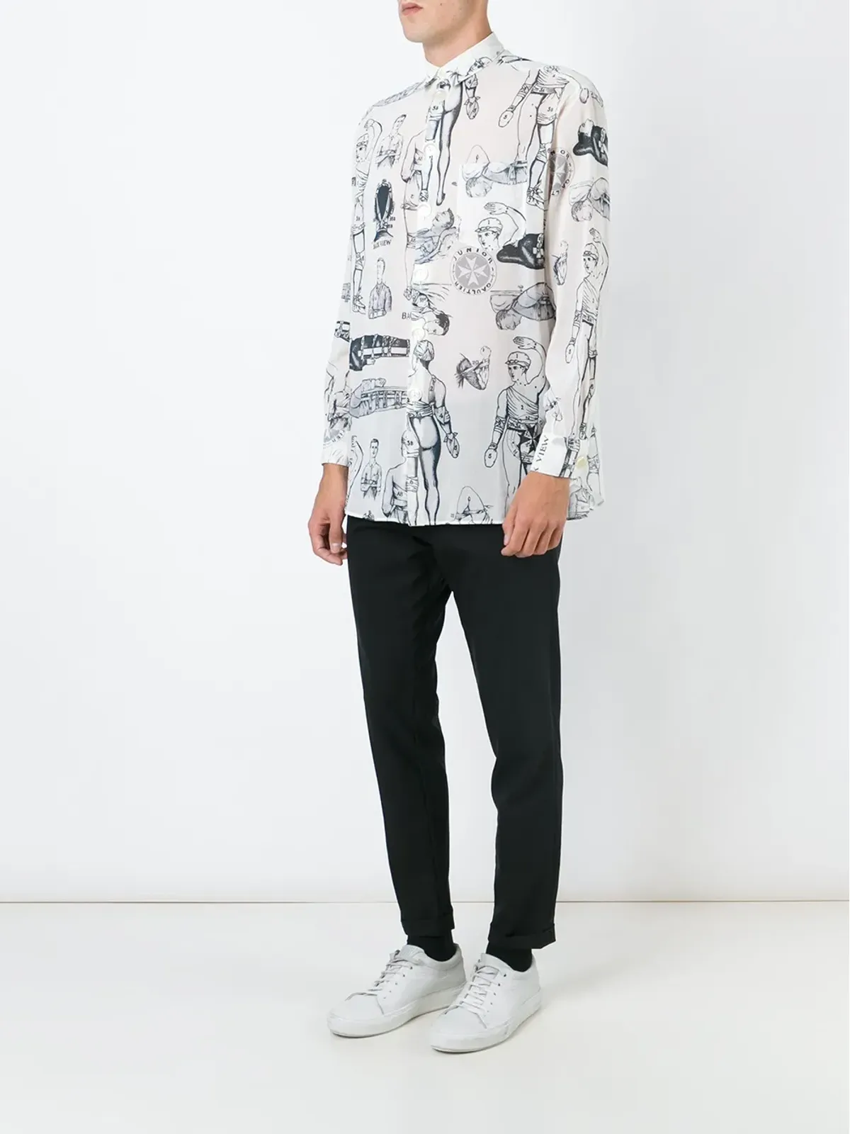 Jean Paul Gaultier Pre-Owned First Aid printed shirt - White - 画像2