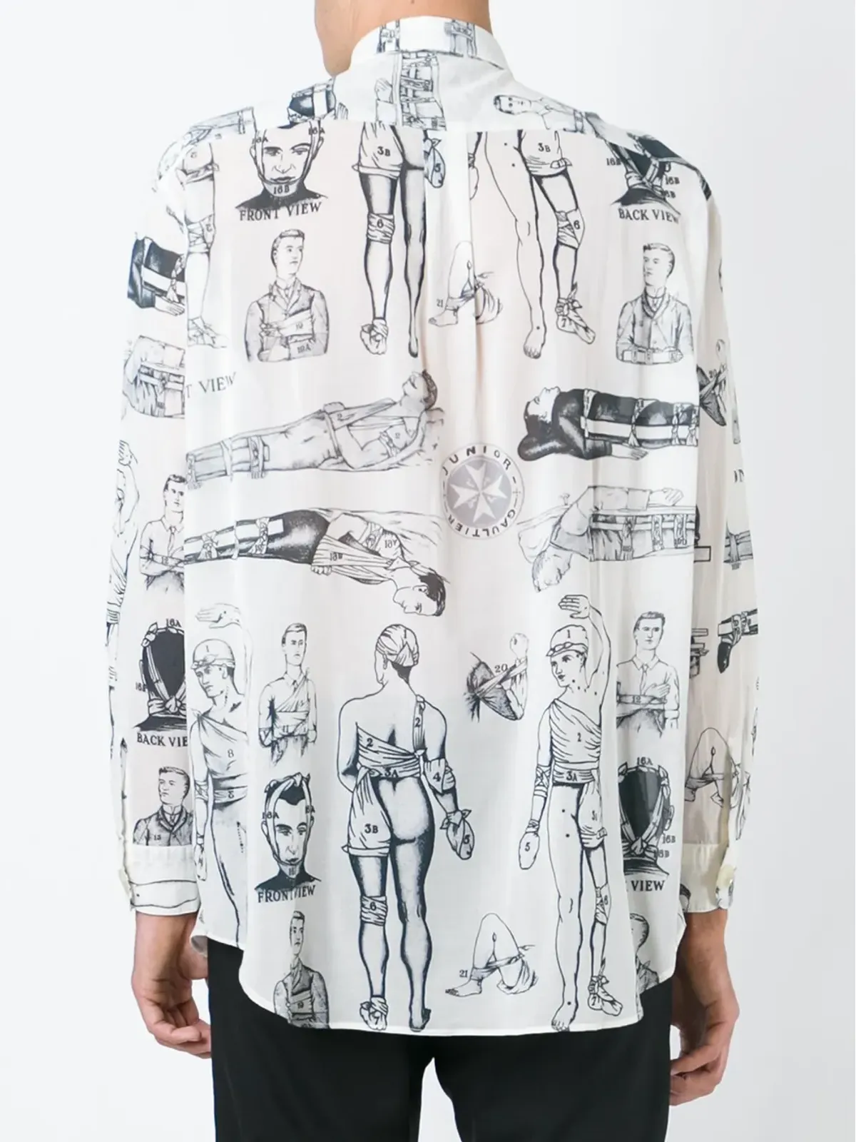 Jean Paul Gaultier Pre-Owned First Aid printed shirt - White - 画像4