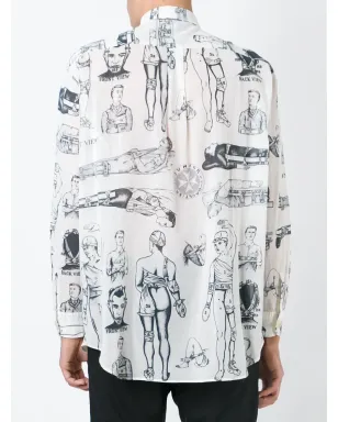 Jean Paul Gaultier Pre-Owned First Aid printed shirt - White - サムネイル4