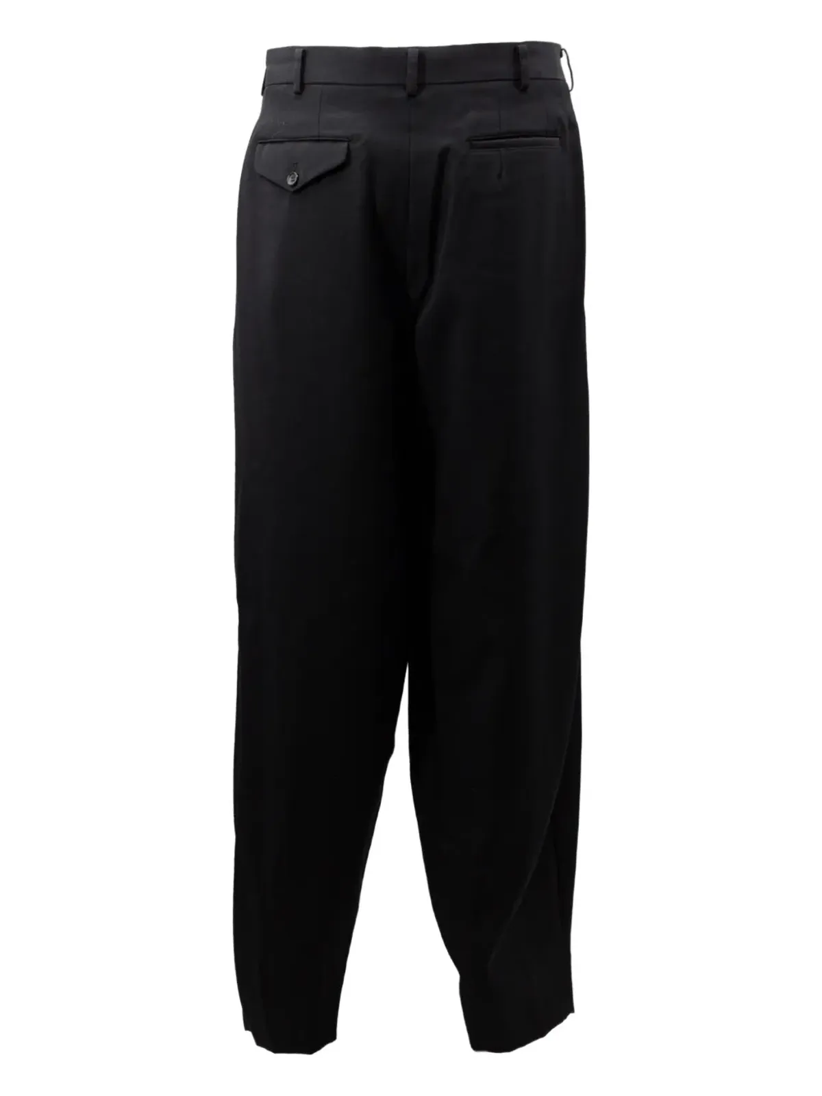 Comme des Garçons Homme Plus プリーツディテール テーラードパンツ ブラック - 画像2