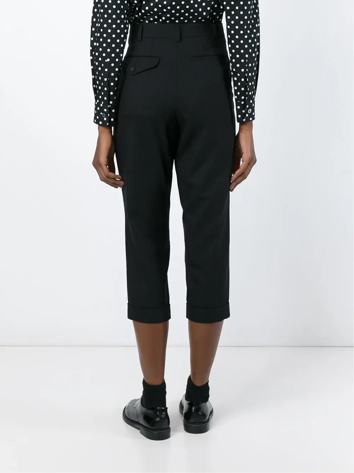 Comme Des Garçons Comme Des Garçons クロップドパンツ ピンストライプ - 画像4